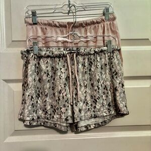 Rene Rofe Women's Pink and Patterned Pajama Shorts